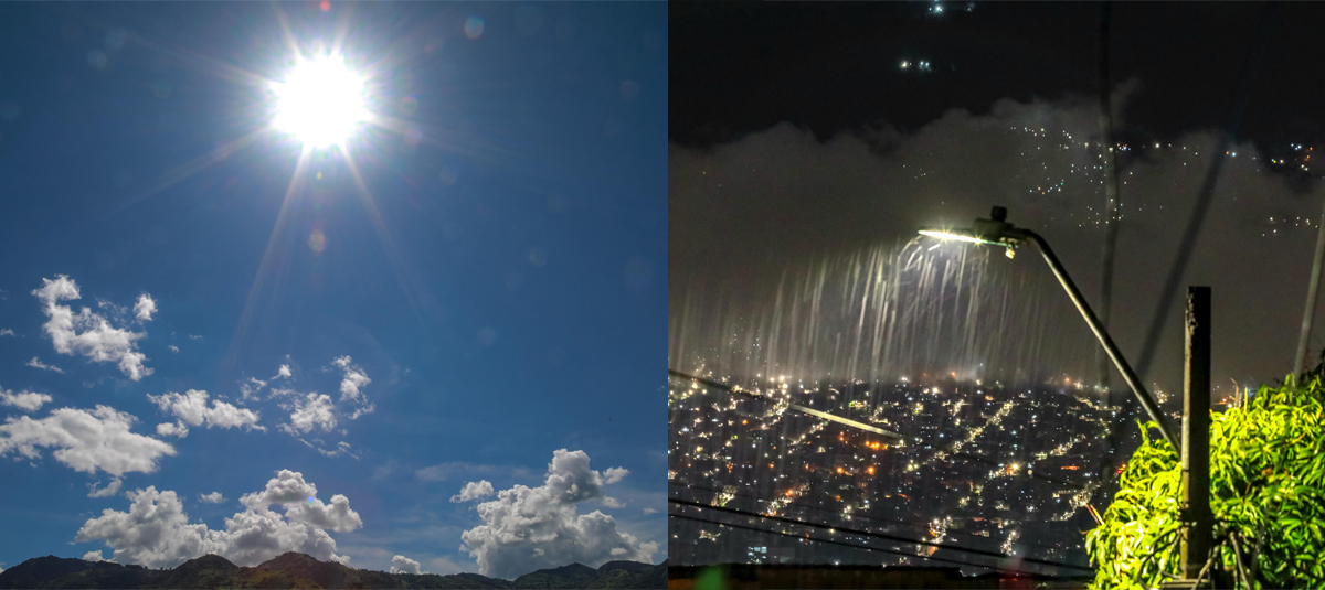 Días soleados y noches lluviosas en medellín