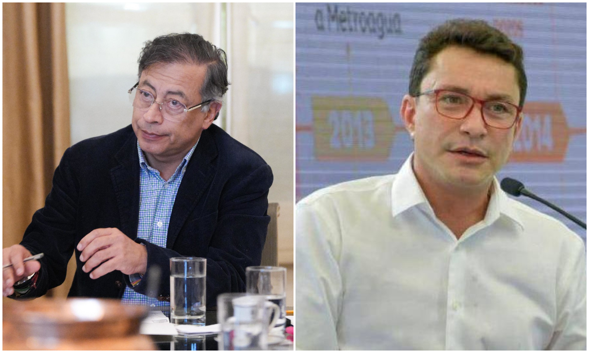 El Presidente Gustavo Petro y El Exgobernador Carlos Caicedo.