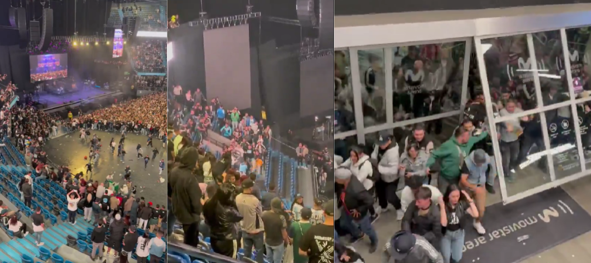 Videos MUestran El Caos y Las Múltiples Peleas y Agresiones que Ocurrieron en la Batalla Campal del Movistar Arena