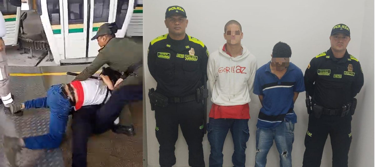 Capturados en el Metro de Medellín