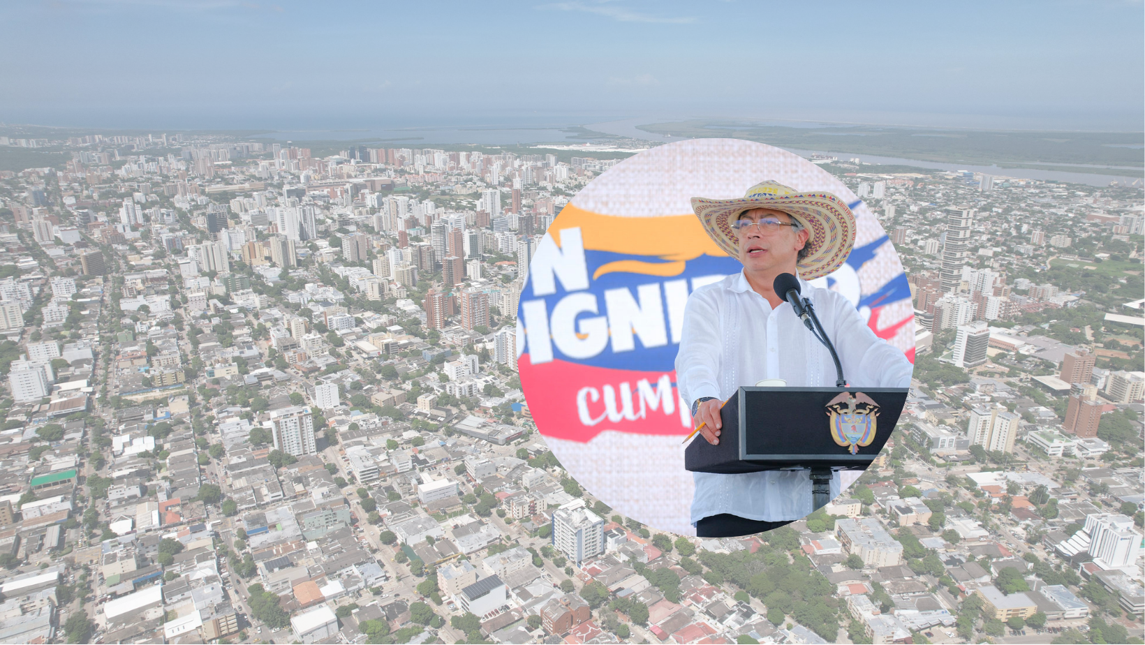 Presidente Gustavo Petro cuestiona a Barranquilla por aumento de pobreza extrema.