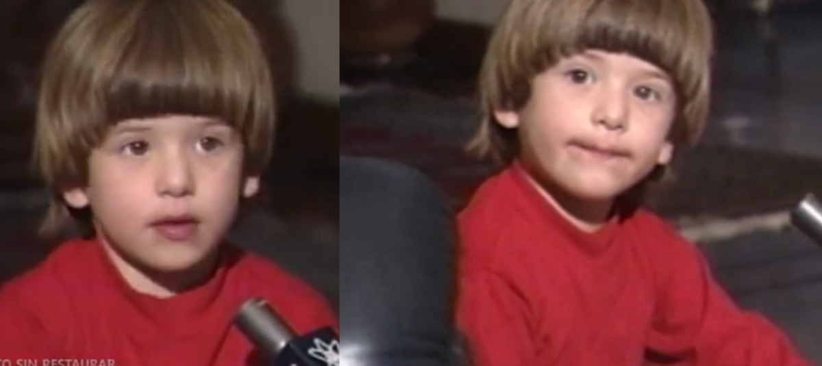Miguel Uribe Con 4 Años Envianddo Saludo A Su Madre, La Periodista Diana Turbay.