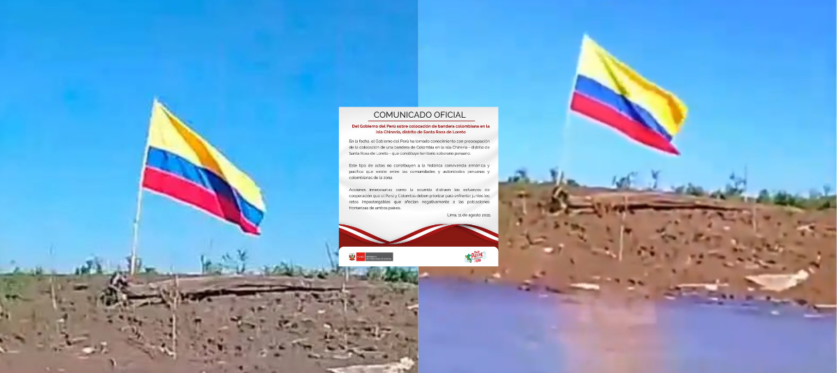 Comunicado oficial de Perú sobre bandera en Santa Rosa.