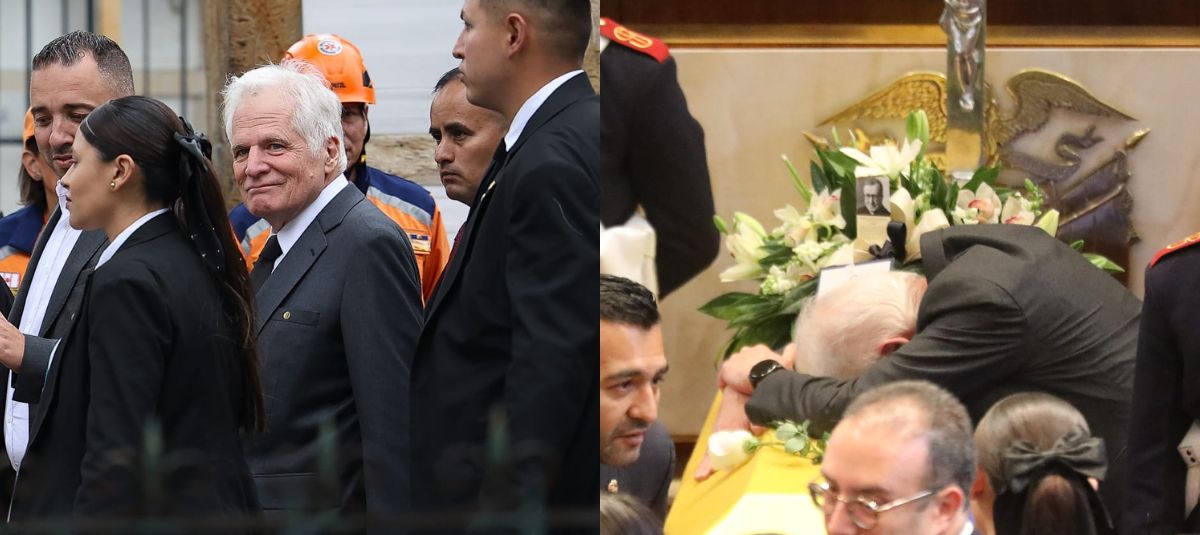Miguel Uribe Londoño, padre de Miguel Uribe Turbay se despide de su hijo