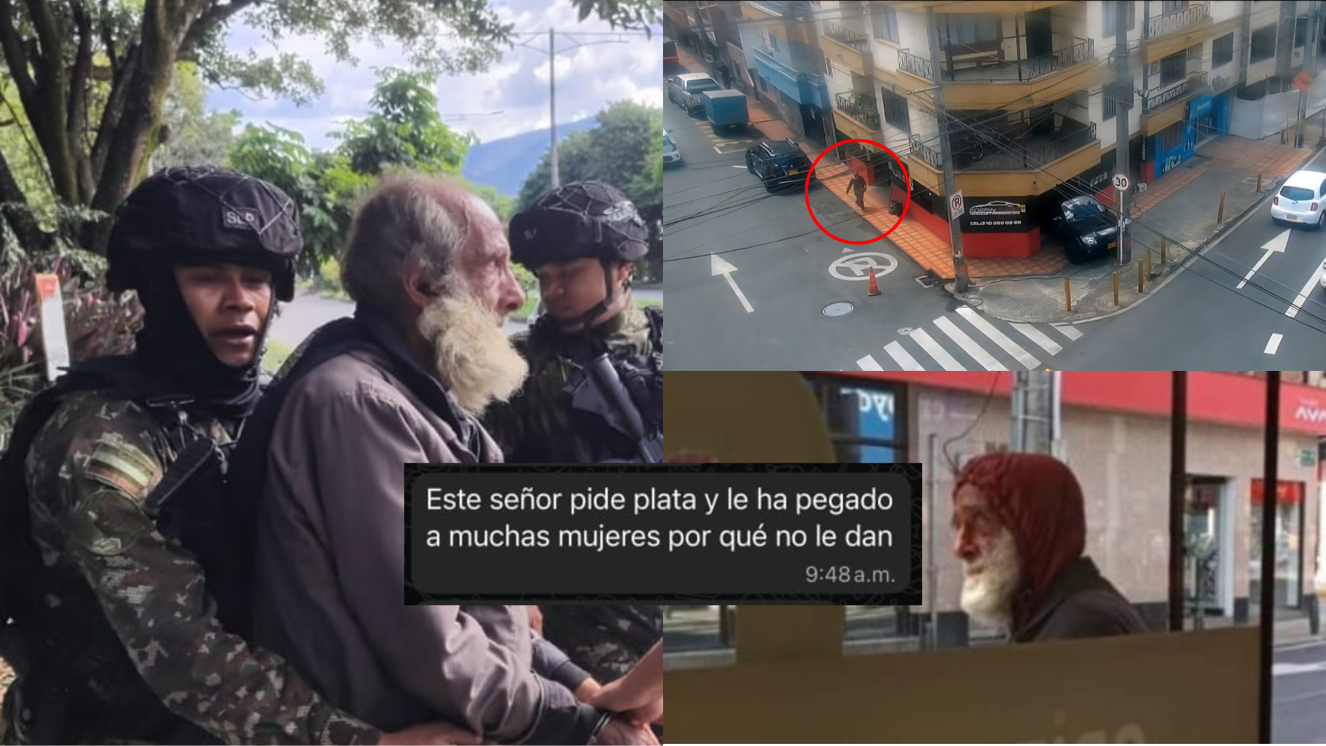 William de Jesús Cadavid, Un habitante de Calle de 77 Años, Asesinó en la Mañana del Lunes de Agosto Al Joven Esteban Yepes Palacio.