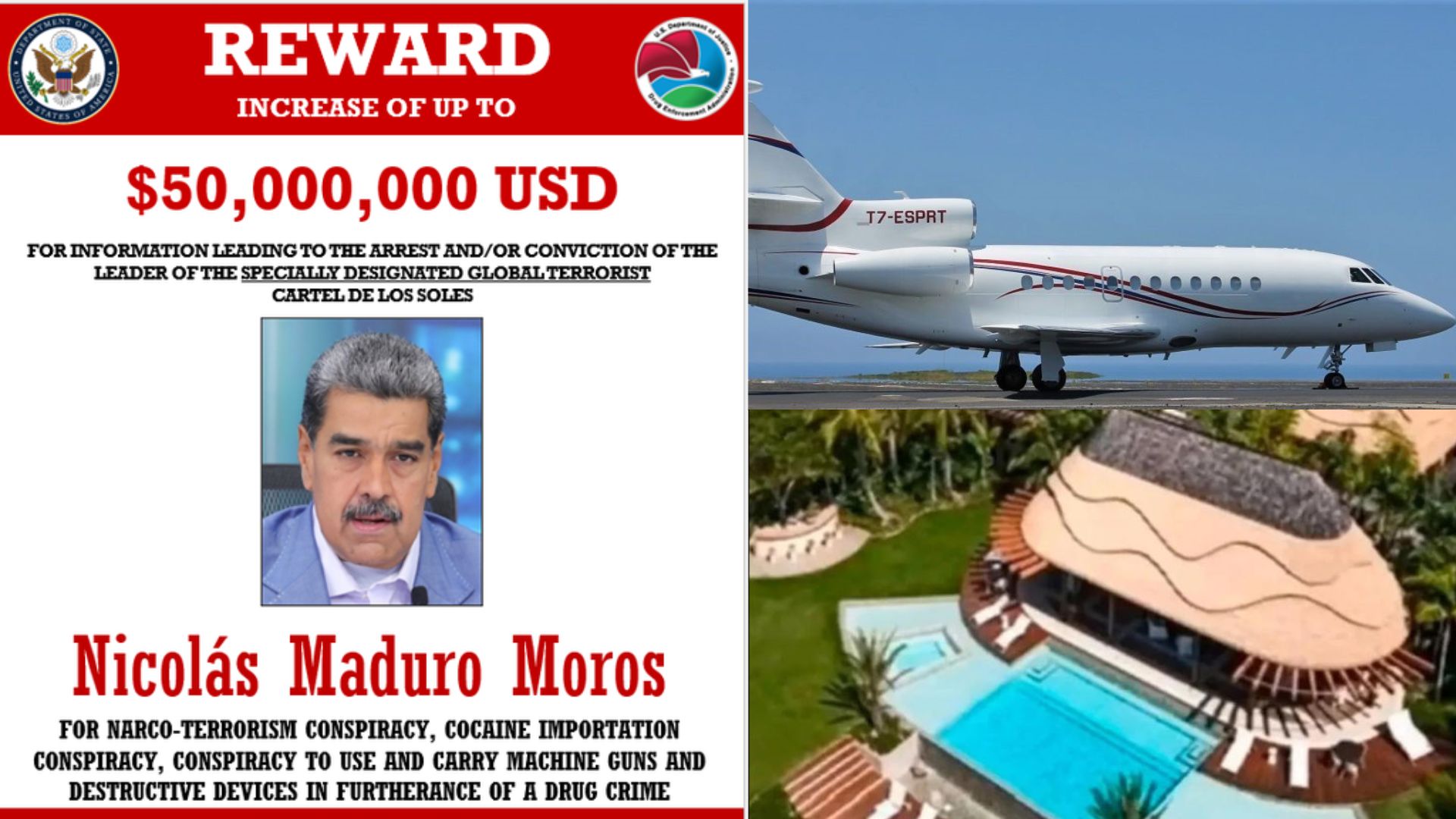 Dentro de los bienes están los dos aviones de lujo incautados en República Dominicana.