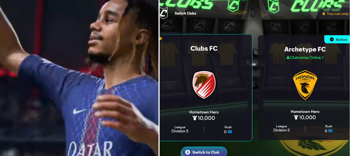 EA Sports FC 26 Revoluciona El Modo Clubes Con Arquetipos, Eventos en Vivo y Más Opciones de personalizacia