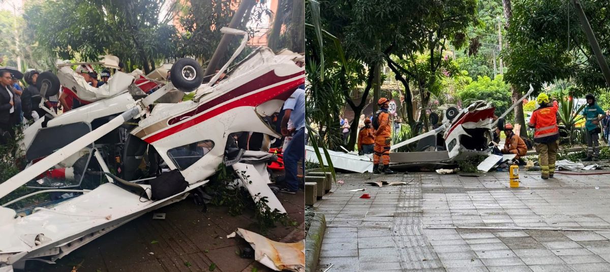 Accidente de avioneta en Medellín