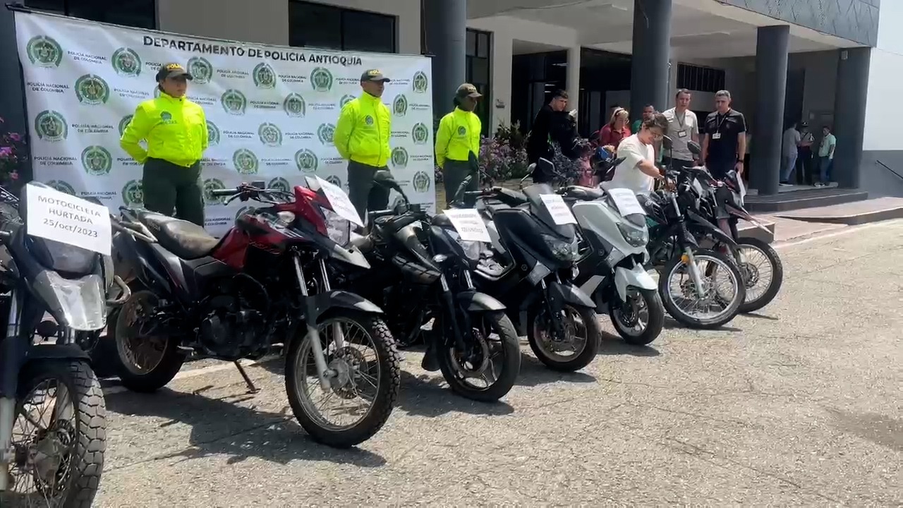 UNA de CADA CINCO MOTOCÍTERAS ROBADAS EN MEDELLÍN Y SU ARATA METROPOLITANA TERMINARÍA EN MANOS DEL 'CLAN DEL GOLFO'.