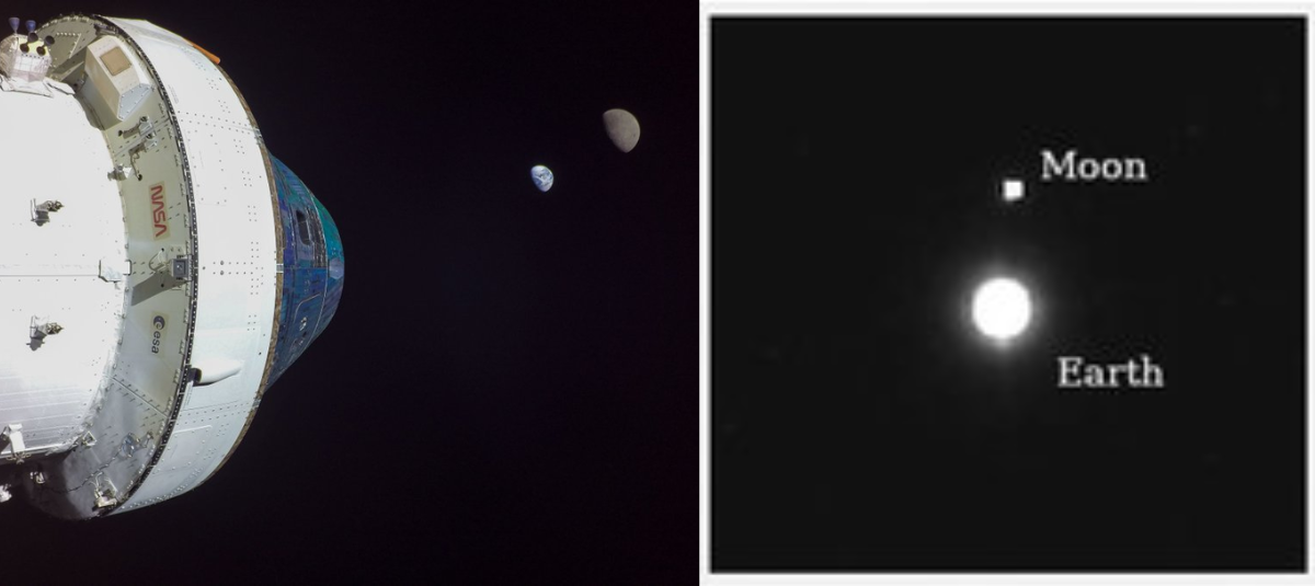 ¿Cómo se ven la Tierra y la Luna desde millones de kilómetros en el espacio?