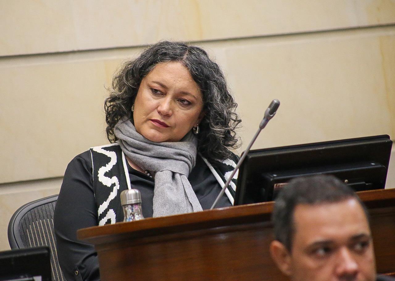 Angélica Lozano, senadora de la Alianza Verde.