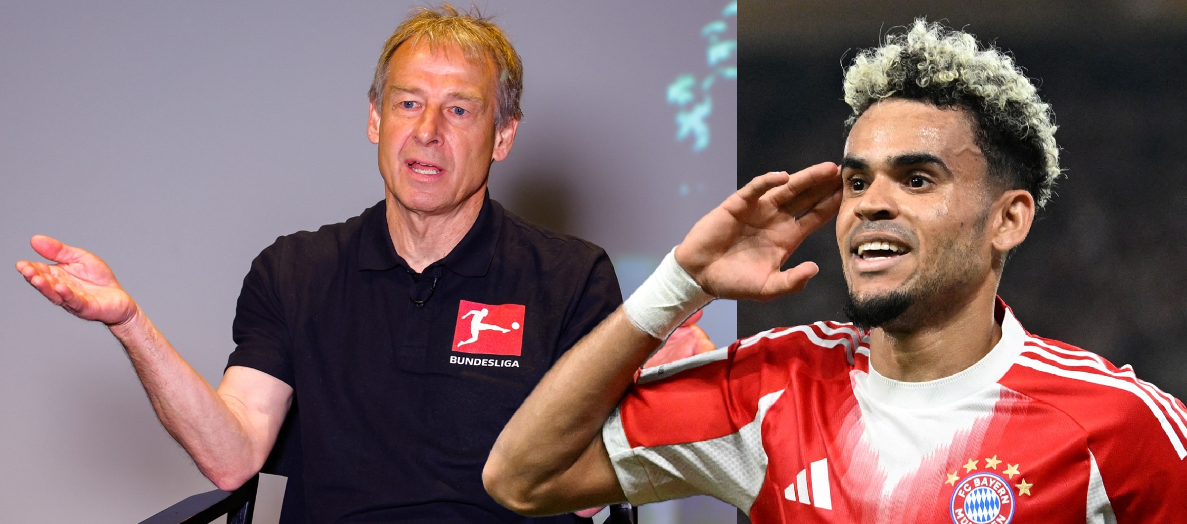 Jürgen Klinsmann y Luis Díaz