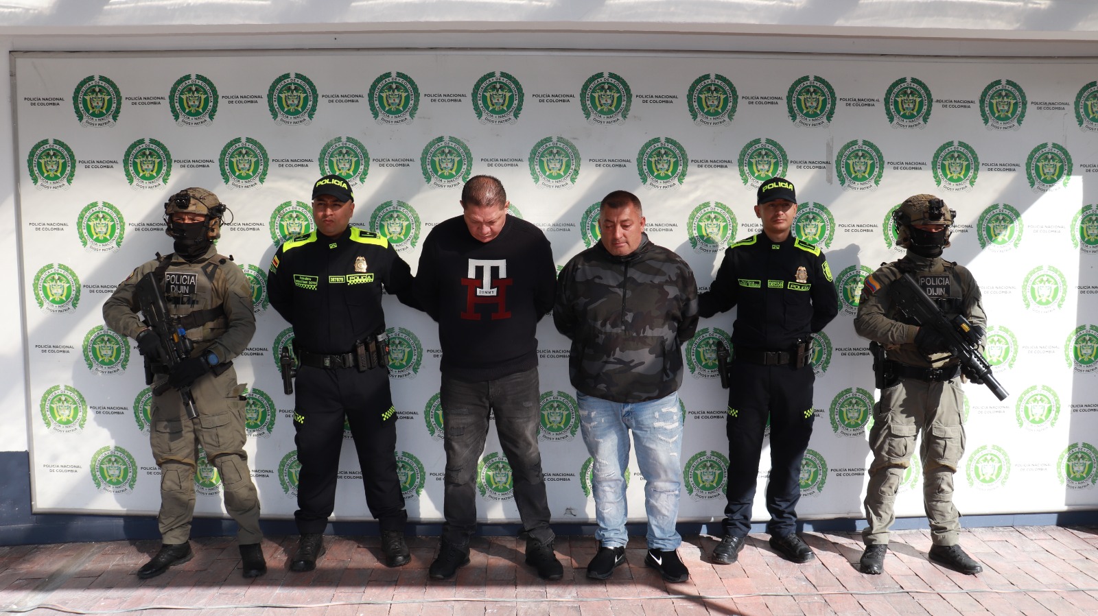 Capturados en Bogotá.